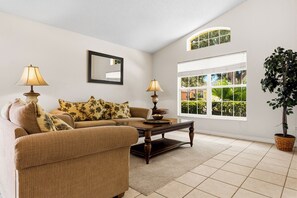 55-inch Smart TV with digital channels, streaming services - Emerald Island Retreat Near Parks (Kissimmee)