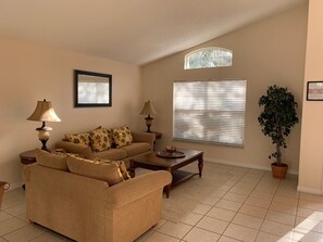 House | Living area | 55-inch Smart TV with digital channels, streaming services