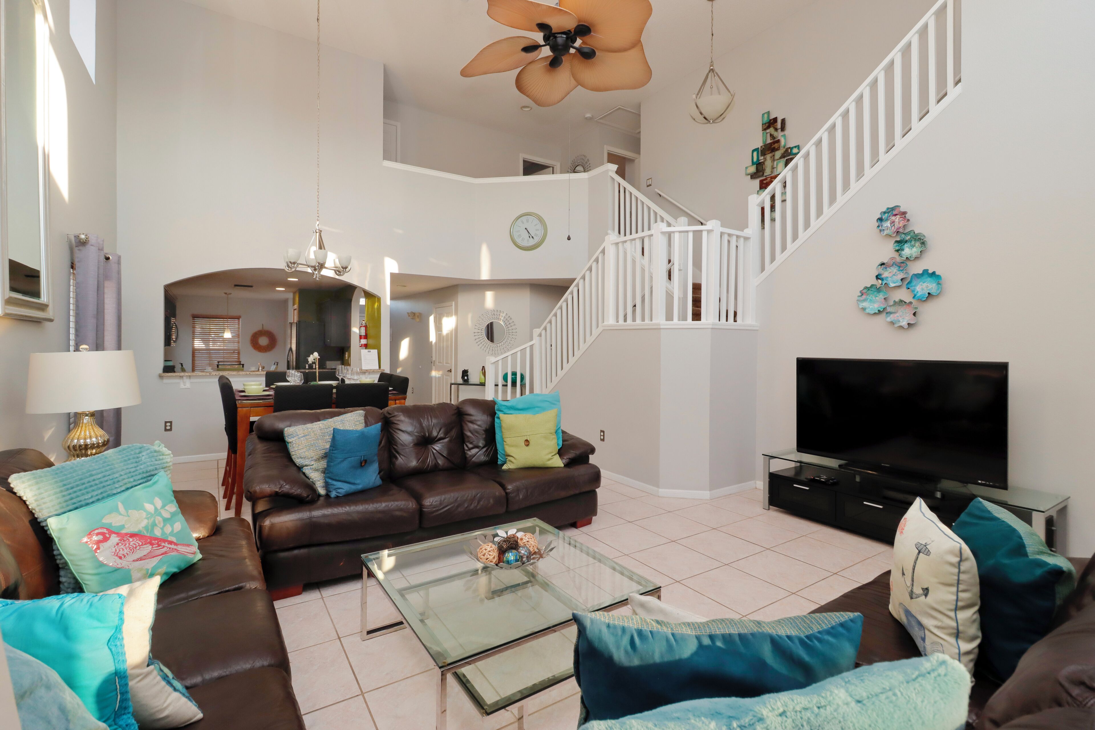 House | Living area | 55-inch Smart TV with digital channels, streaming services