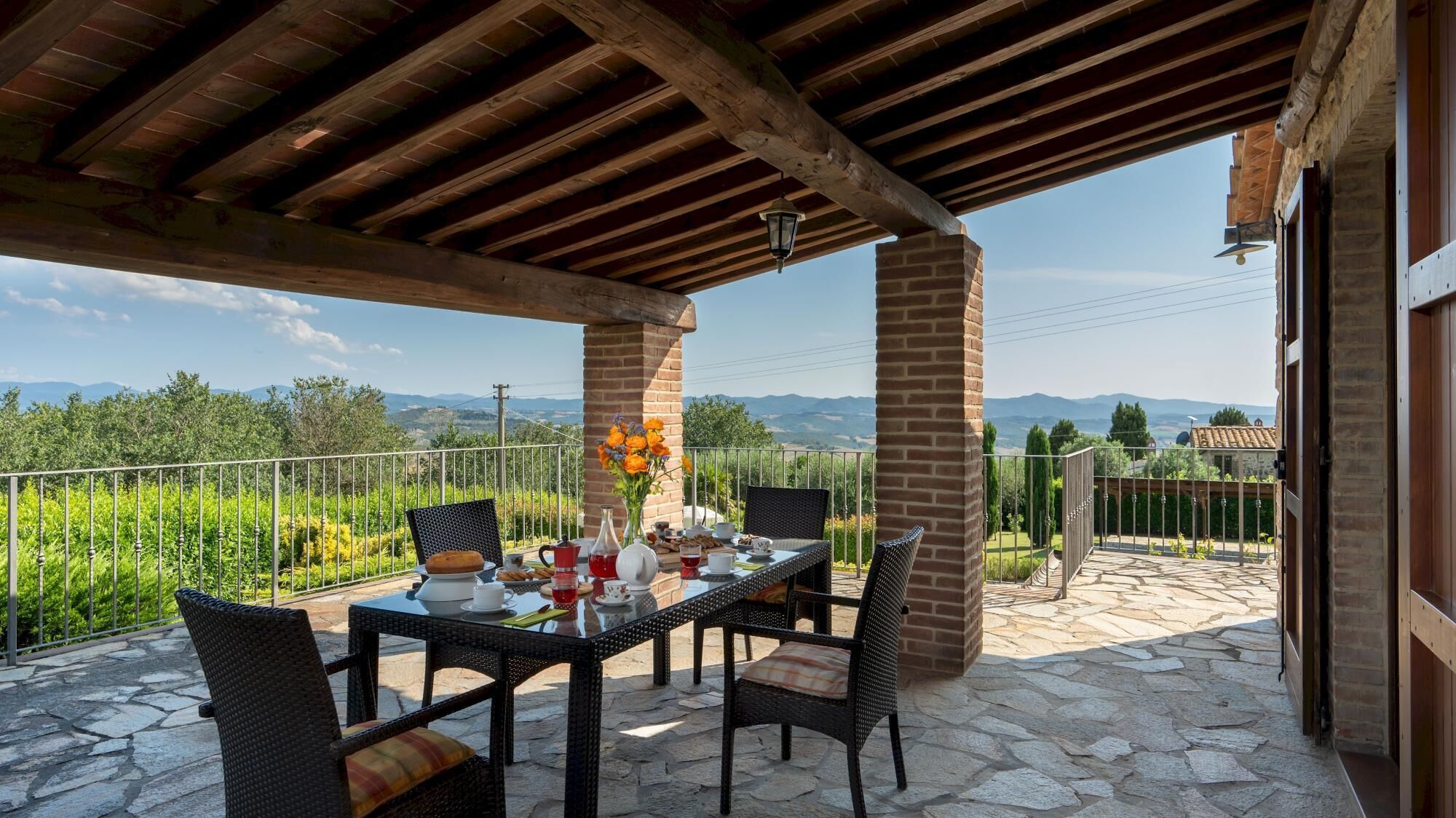 Villa, 2 camere da letto, fumatori, piscina privata | Terrazza/patio