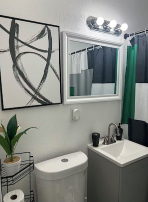 Towels, soap, toilet paper