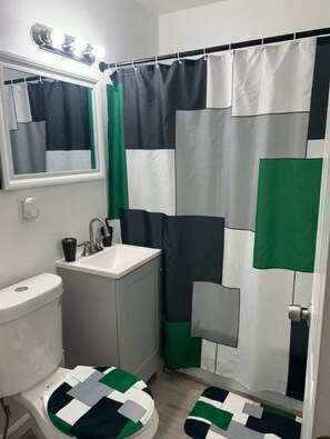 Towels, soap, toilet paper