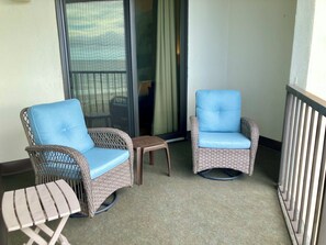 Terrace/patio -  Jan Available for Discounted Rate! 1/3 - 2/1! Direct Oceanfront, Clean, Unit D4 (North Myrtle Beach)