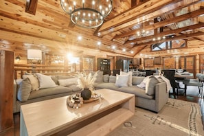 TV, fireplace, video games, offices