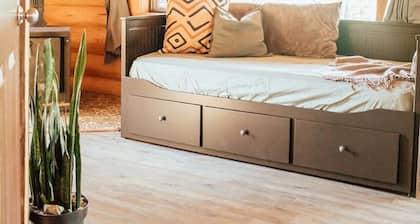 Off-Grid Wilderness Cabin 3 with Mountain Views, Sauna, Canoes & Fishing