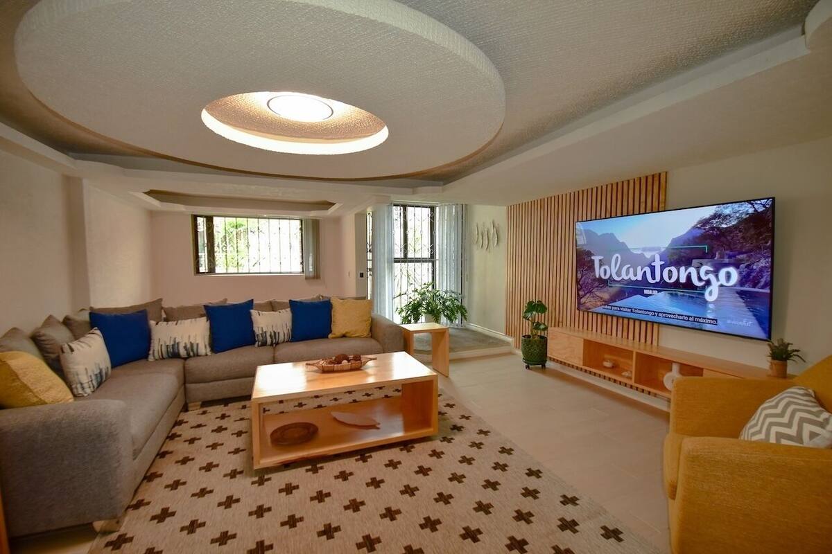 Casa família, vista para o jardim | Área de estar