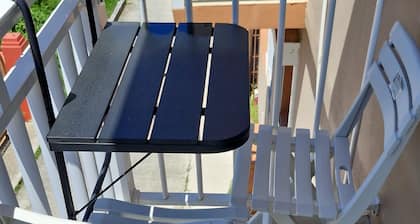 One bedroom apartment with a/c and back up generator