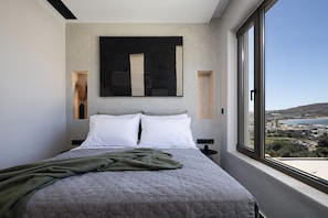 3 bedrooms, travel cot, free WiFi, bed sheets - Maple Villa 1 | Deluxe Sea View Villa in Walking Distance from Beach (Plakias)