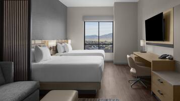 Room, Mountain View (2 Queen Beds with Sofa Bed) | Mountain view