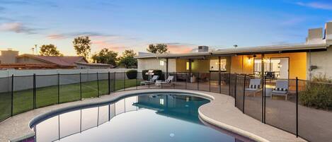 A heated pool