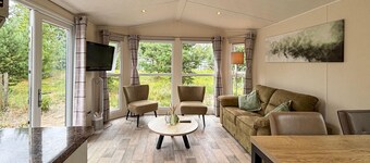 Cozy (sta)caravan in Biddinghuizen