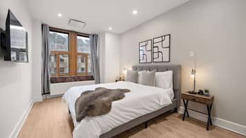 2 bedrooms, iron/ironing board, travel crib, WiFi