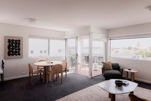 Living area - Battery Point Apartment with River Views (Battery Point)