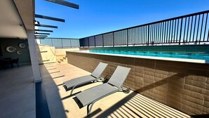 Pool - Loft 506, 200 meters from Uberlândia Center Shopping (Saraiva Uberlândia)