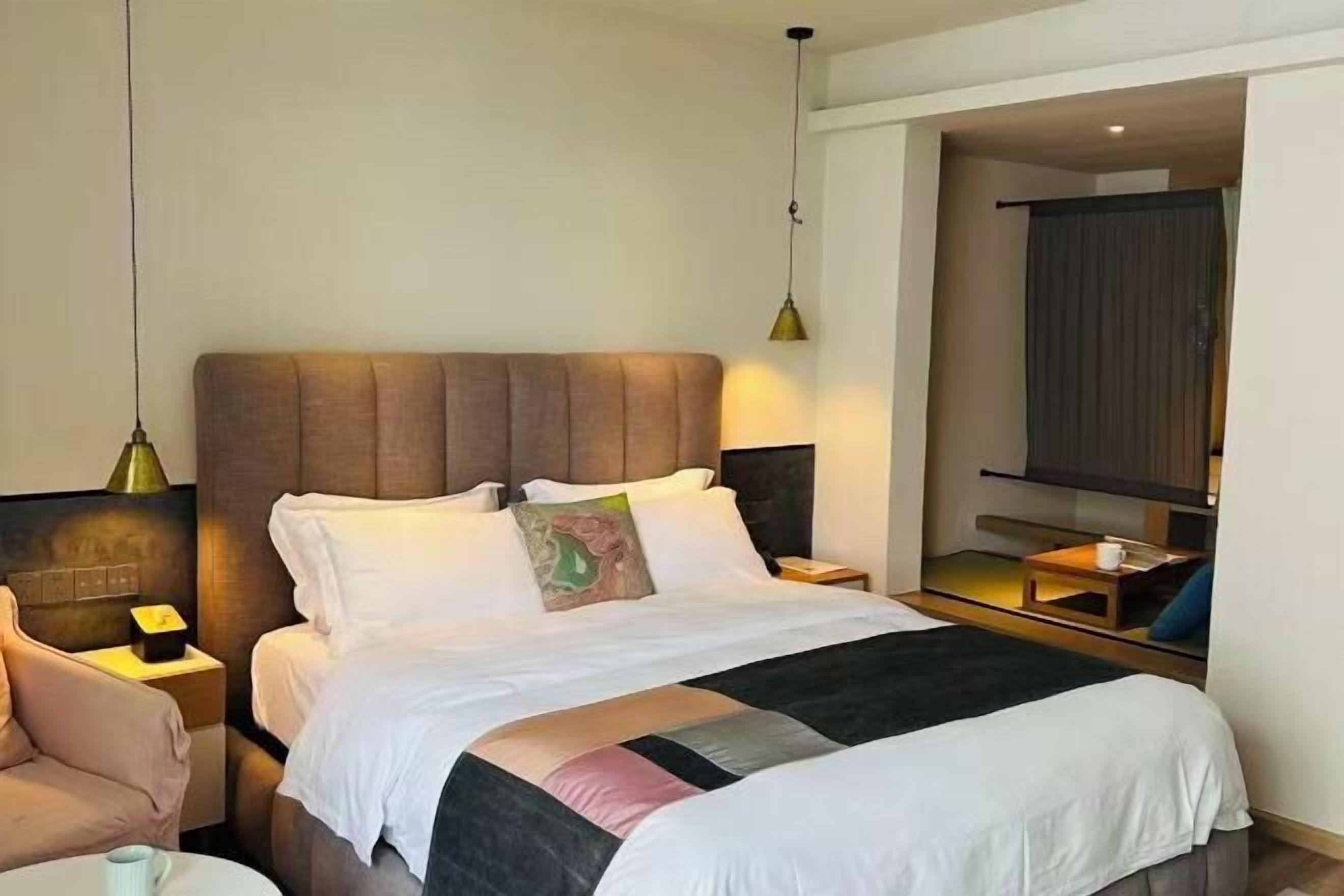 Couette en duvet, espace de travail pour ordinateurs portables