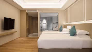 In-room safe, desk, blackout curtains, soundproofing