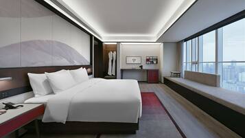 Studio Suite Eksekutif | Selimut bulu angsa, bantalan ekstra lembut, dan minibar gratis