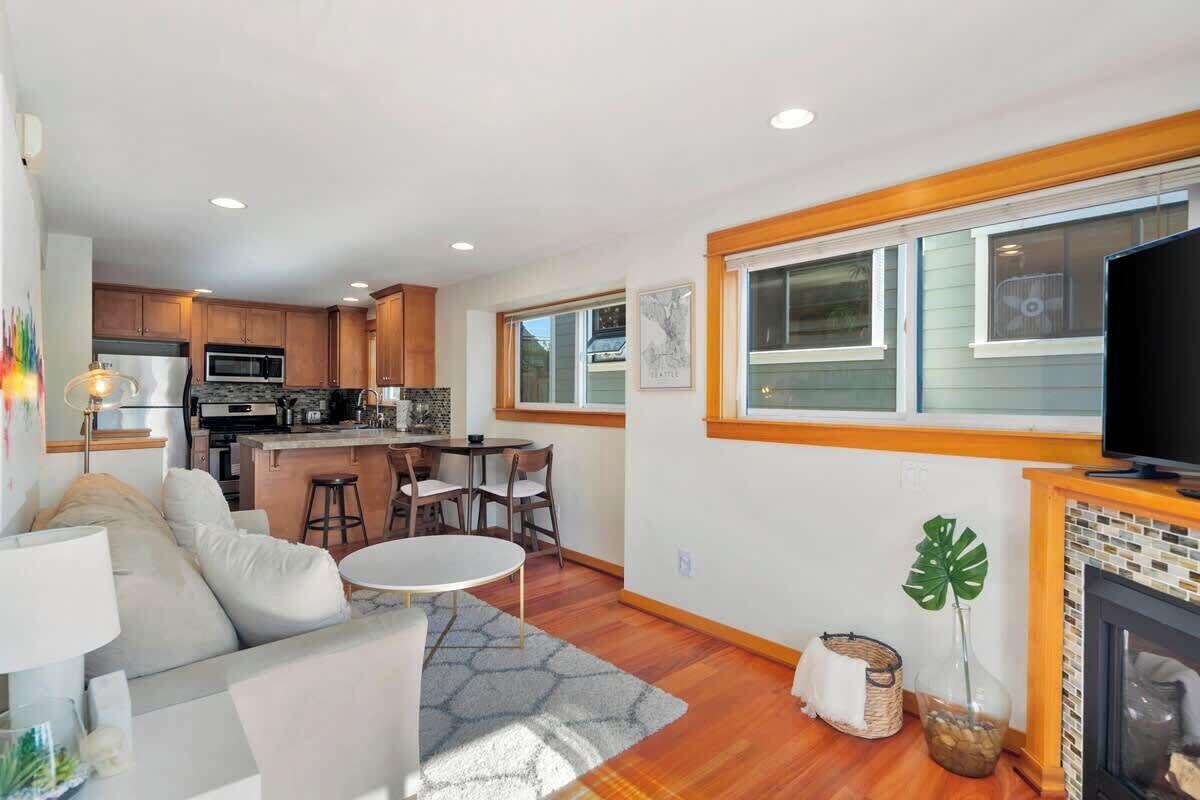 TV connectée, cheminée