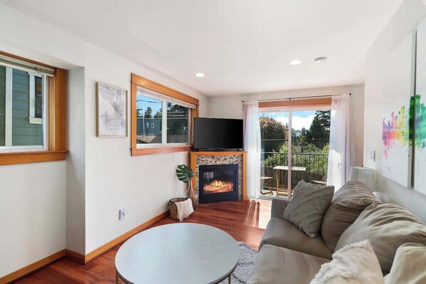 TV connectée, cheminée