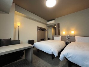 Comfort Twin Room, Non Smoking | Desk, laptop workspace, blackout drapes, iron/ironing board