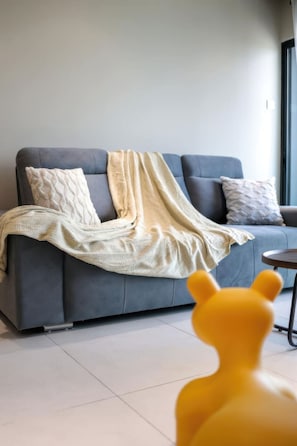 Superior-huoneisto, 3 makuuhuonetta, parveke, kaupunkinäköala | Oleskelualue