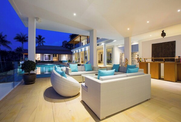 Living area -  7 Bedroom Luxury Villa Moon by Samui Dream Villas (Koh Samui)