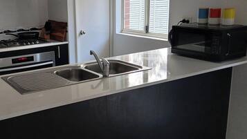 Microwave, oven, stovetop, dishwasher