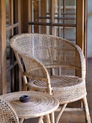Deluxe-Doppel- oder -Zweibettzimmer, Balkon, Gartenblick | Zimmersafe, Schreibtisch, kostenloses WLAN