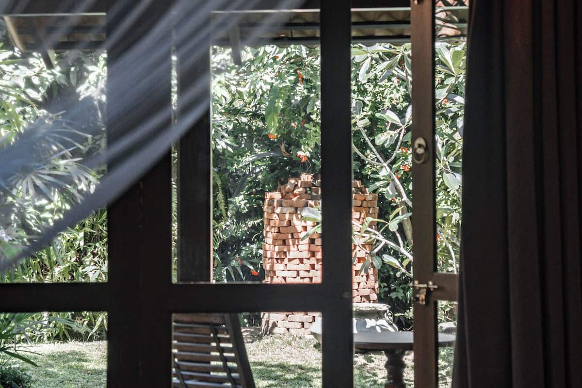Quarto casal ou duplo superior, vista para o jardim | Cofres nos quartos, escrivaninha, Wi-Fi de cortesia