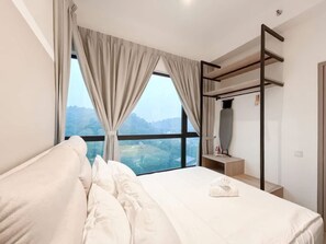 Superior Apartment, 2 Bedrooms, Balcony, City View | Desk, iron/ironing board, free WiFi, bed sheets