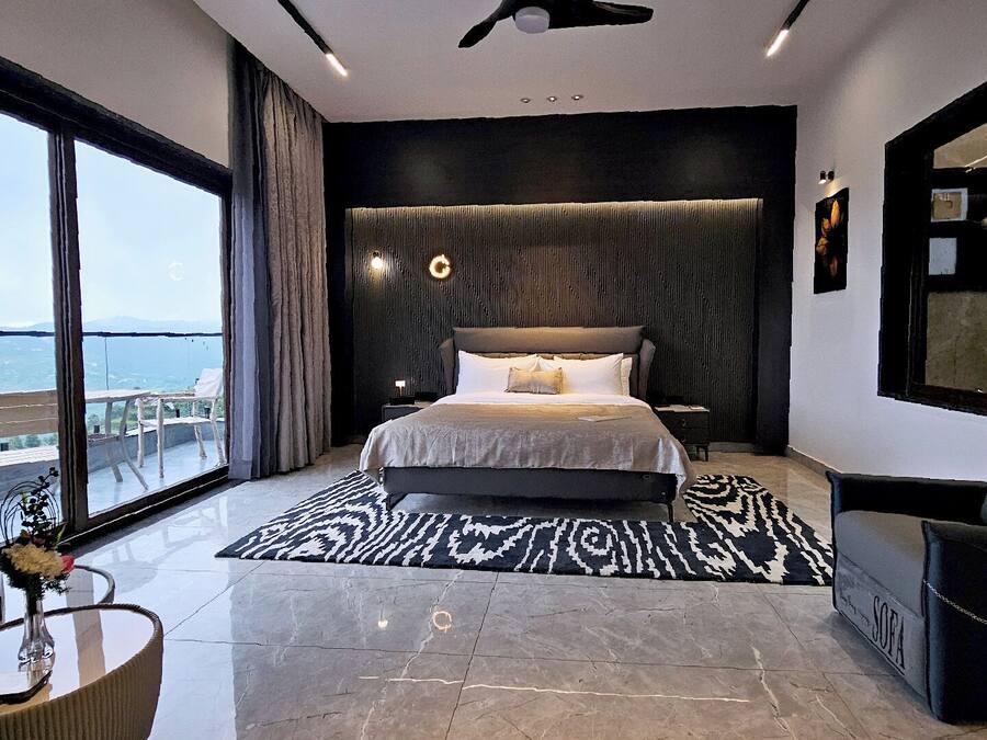 Executive-Zimmer, Badewanne, Bergblick
