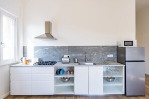 Apartamento (2 Bedrooms) | Cocina básica privada | Máquina de café espresso