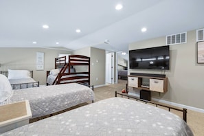 Desk, iron/ironing board, travel crib, free WiFi
