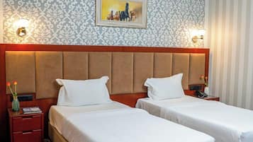 Superior Twin Room | In-room safe, desk, blackout drapes, iron/ironing board