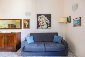 Apartment (1 Bedroom) | Living area - Villa Villari Terrace and Patio by Napoliapartments (Ischia)