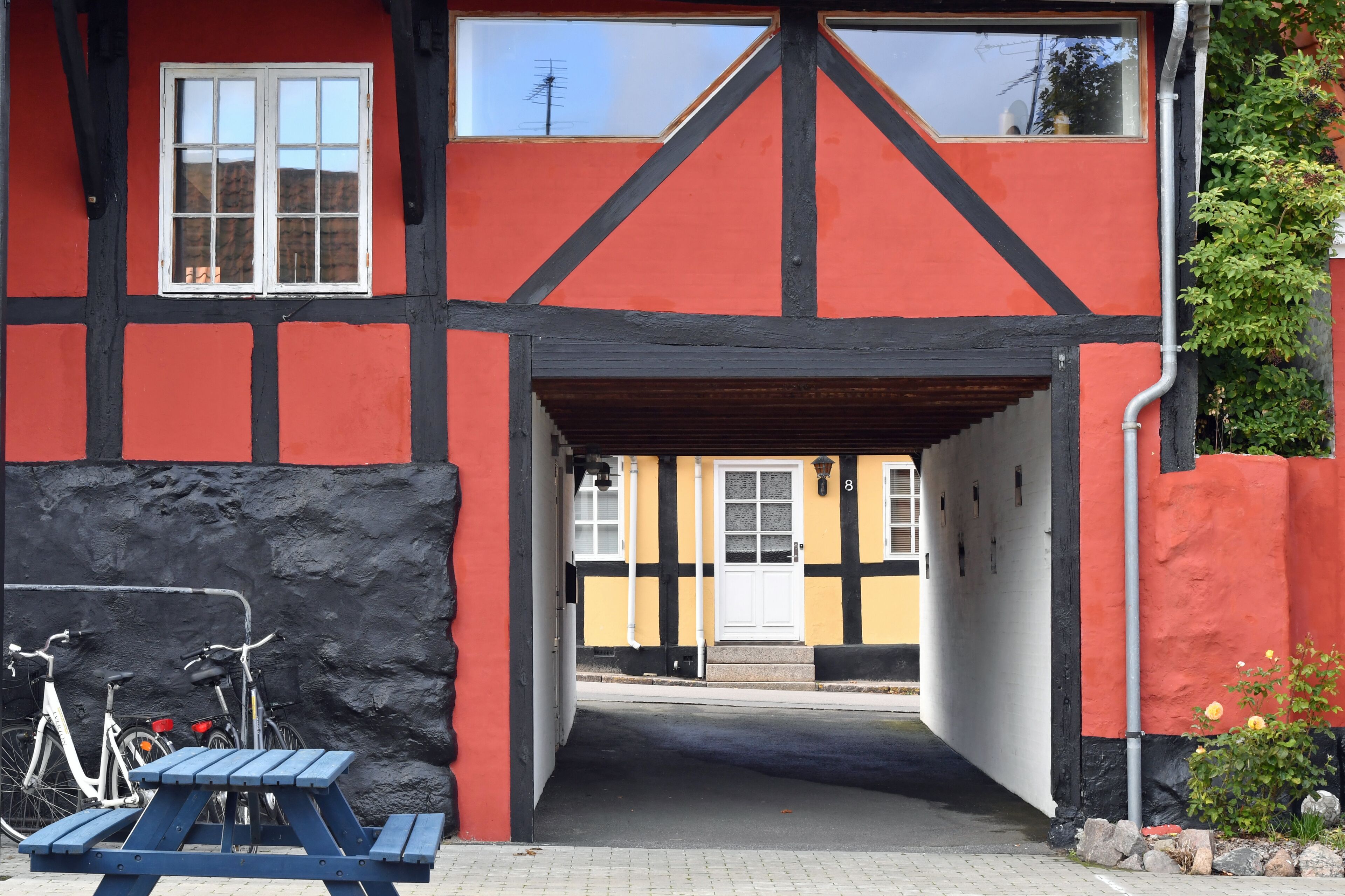 Overnatningsstedets facade