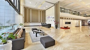 Sitteområde i lobbyen