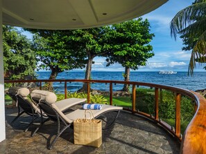 Apartamento Premium, 1 habitación, vistas a la playa | Terraza o patio