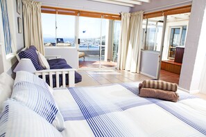 Cobertura standard, vários quartos, vista para o oceano | 4 quartos, roupas de cama premium, cortinas blackout