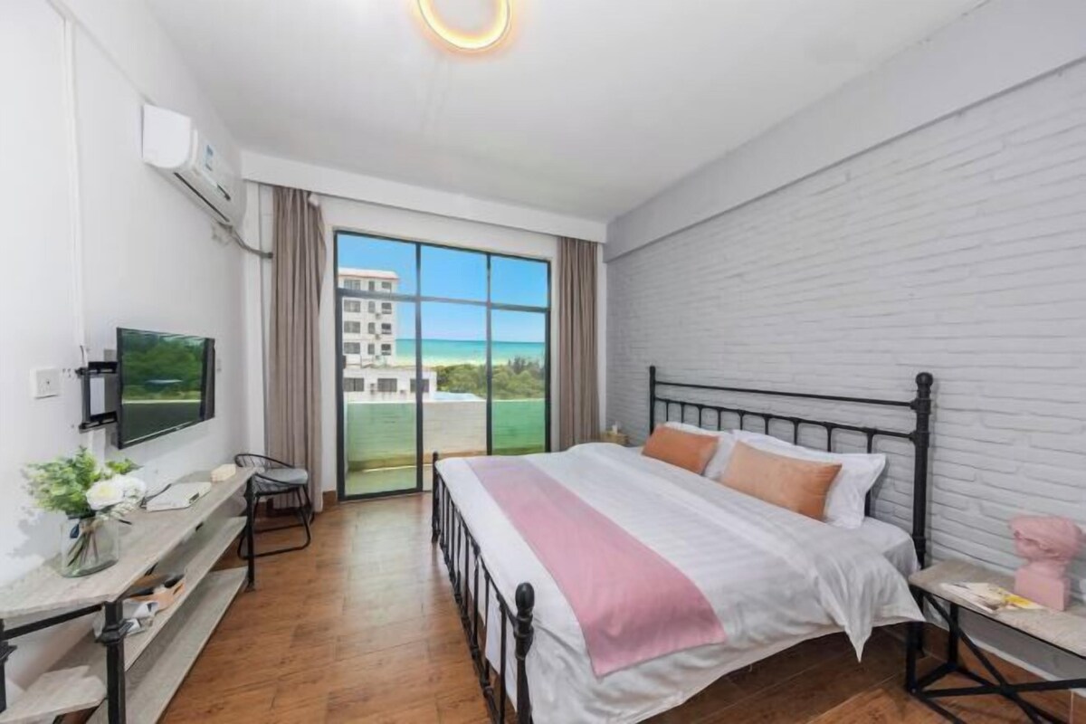 Minibar, desk, blackout curtains, bed sheets