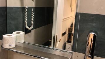 Free toiletries, hair dryer, bidet, towels