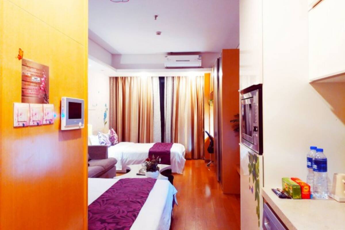 Family Twin Room, Kitchenette, City View | Down duvets, desk, blackout curtains, free WiFi
