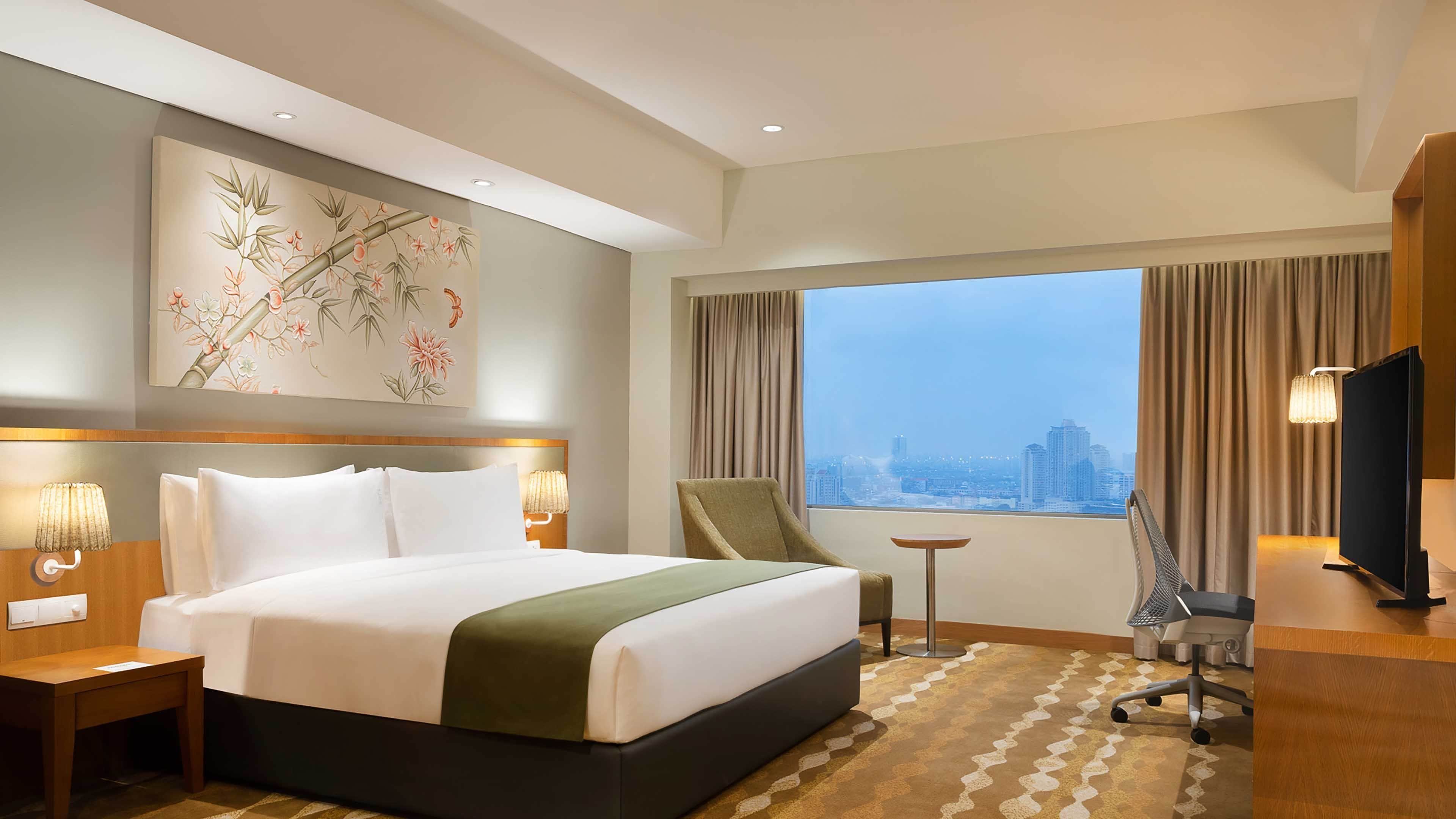 In-room safe, desk, laptop workspace, blackout drapes
