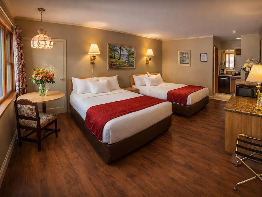 Deluxe Room, 2 Queen Beds, Refrigerator & Microwave