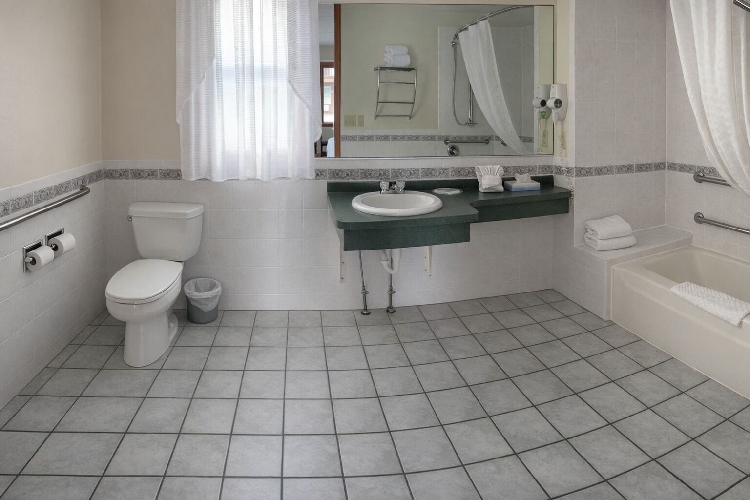 Gratis toiletartikelen, een haardroger, handdoeken, zeep