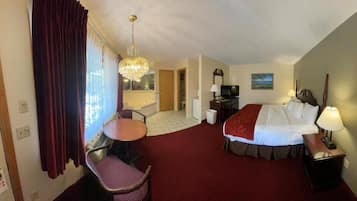 Laptop workspace, iron/ironing board, free WiFi, bed sheets