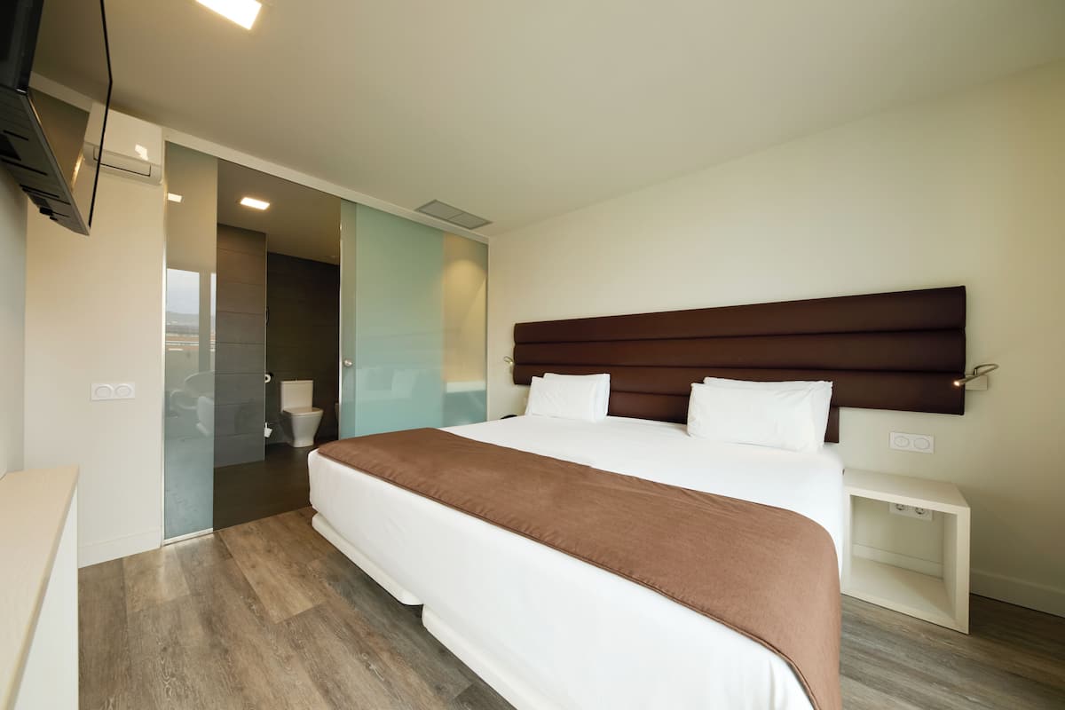 Studiosuite, 1 kingsize-seng, balkong | Minibar, safe på rommet, blendingsgardiner og lydisolert
