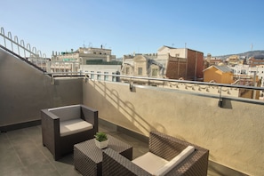 Studiosuite, 1 King-Bett, Balkon | Terrasse/Patio