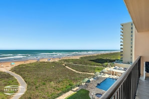 Luxury Condo, 2 Bedrooms, 2 Bathrooms, Oceanfront | Terrace/patio - Seabreeze 1 Condominiums (South Padre Island)