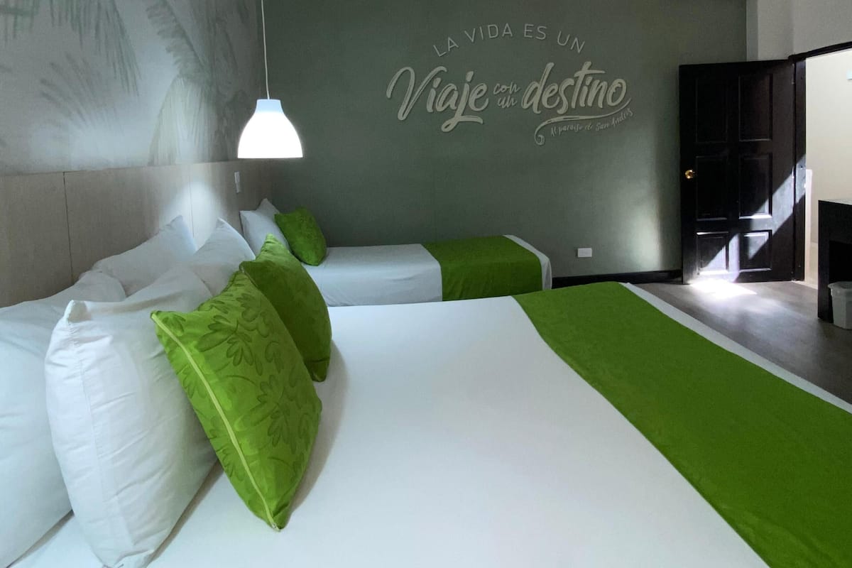 In-room safe, blackout drapes, free cribs/infant beds